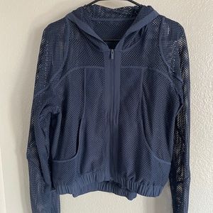 lululemon Navy Blue Mesh Jacket
